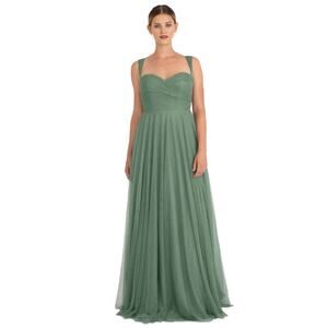 Jenny Yoo Green Maxi Dress